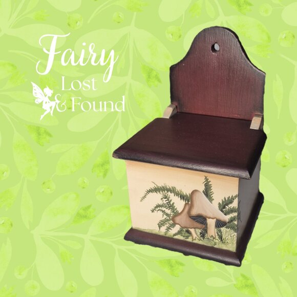 Other - Red & Cream Mushroom Matchbox Wall Decor